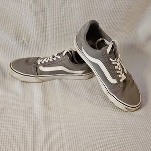 Vans Men's Gray and White Sneakers